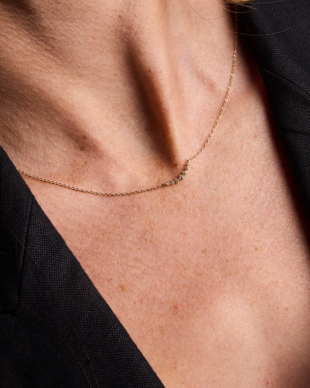 The Grace Diamond Cluster Necklace
