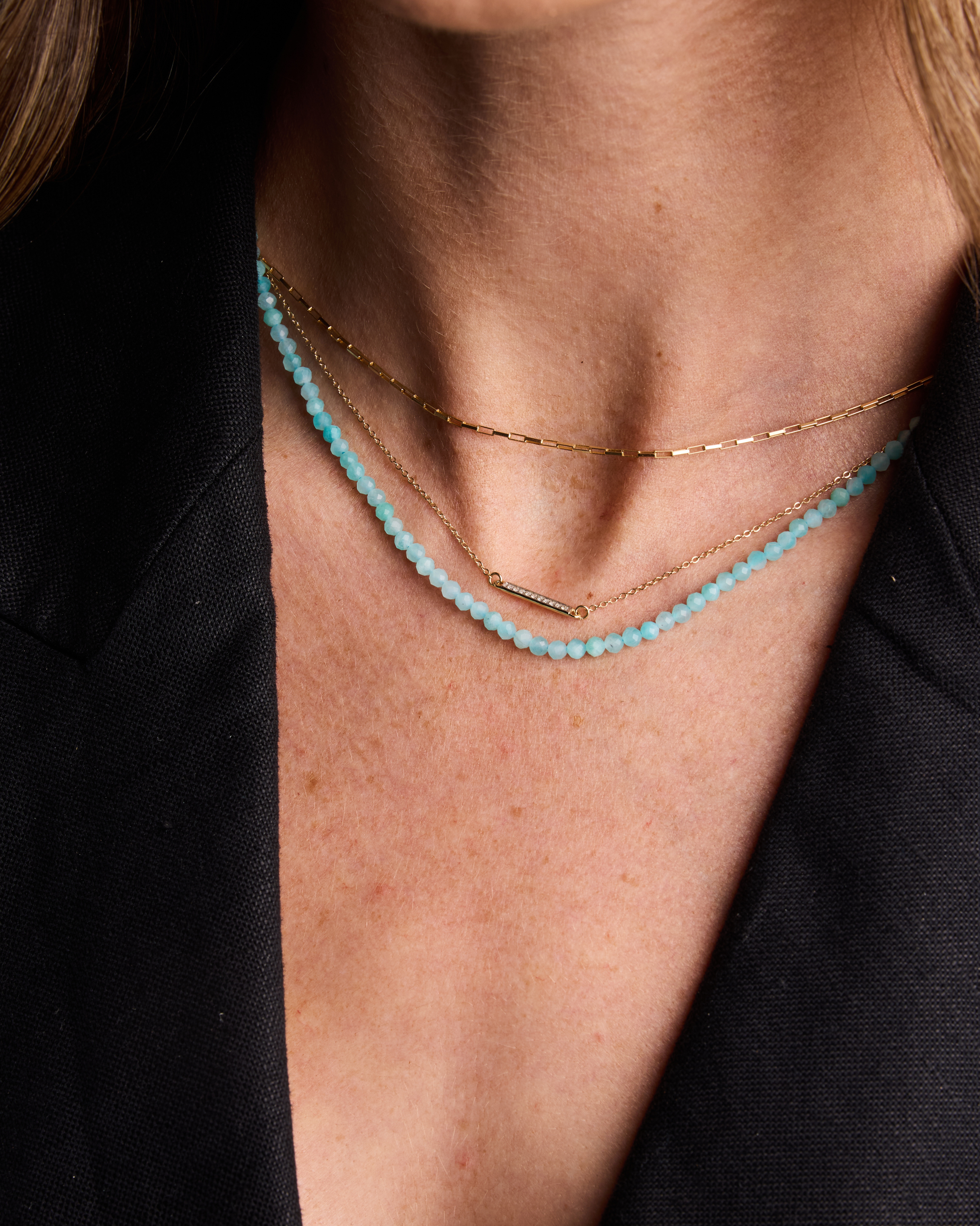 Tiny Peruvian Amazonite necklace