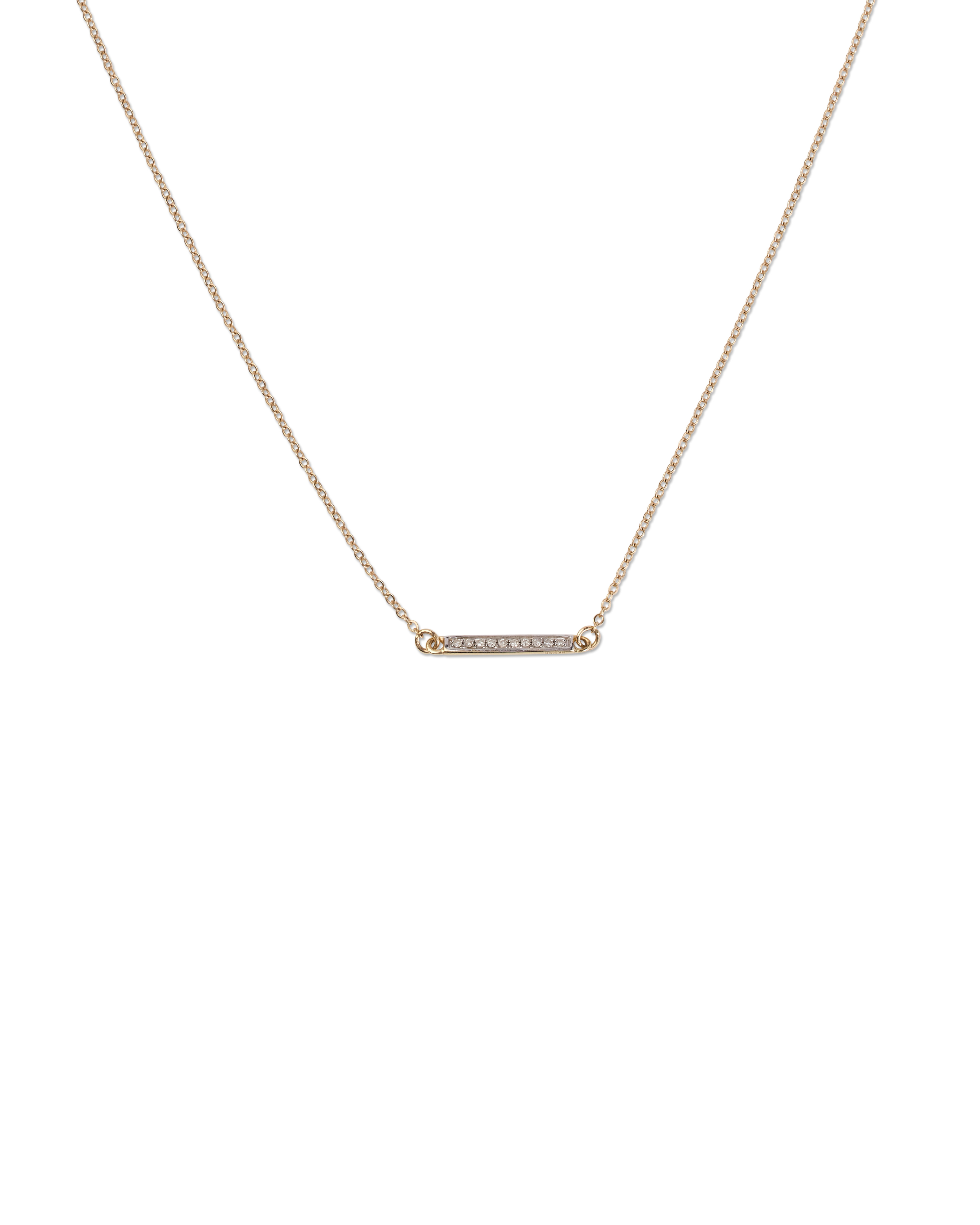 The Diamond Bar Necklace
