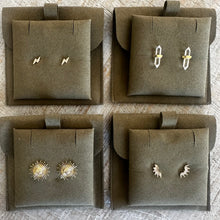 Load image into Gallery viewer, Clear Quartz Stud Earrings