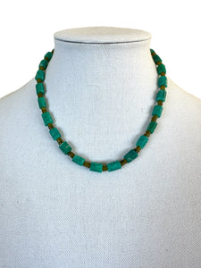 Russian Amazonite Tube Necklace