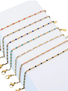 Enamel beaded bracelets