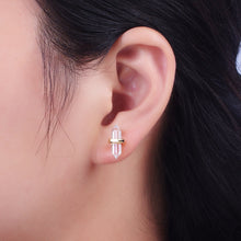 Load image into Gallery viewer, Clear Quartz Stud Earrings