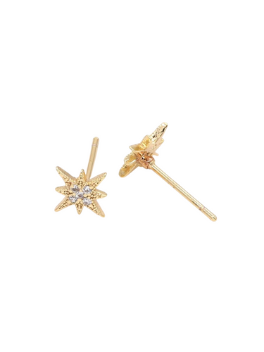 Dainty Crystal Star Earrings