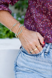 Gemstone and Gold Bracelets