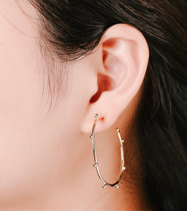 Gold Ball Hoops