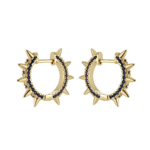 Gold Filled Spike Hoops