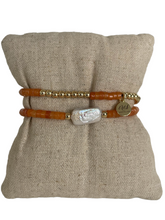 Load image into Gallery viewer, Pearl and Gemstone Bracelet