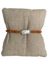 Load image into Gallery viewer, Pearl and Gemstone Bracelet