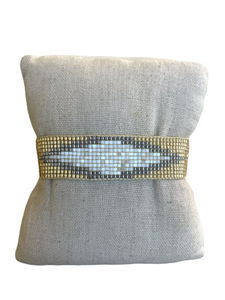 Silver & Gold Miyuki Seed Bead Bracelet