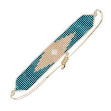 Load image into Gallery viewer, Turquoise Miyuki Seed Bead Bracelet