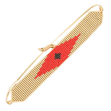 Load image into Gallery viewer, Red Miyuki Seed Bead Bracelet