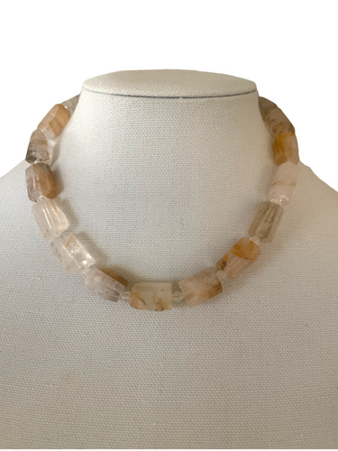 Natural Quartz Crystal Necklace