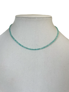 Tiny Peruvian Amazonite necklace