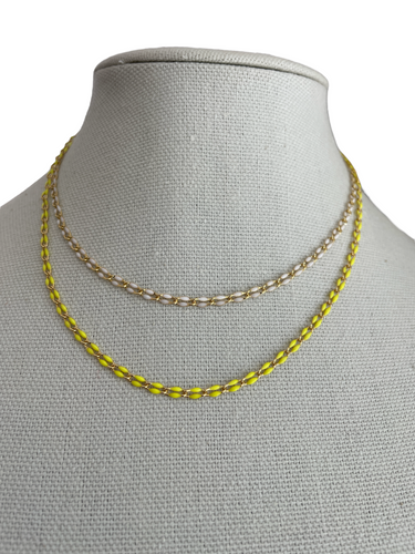 Enamel Gold Filled Chain