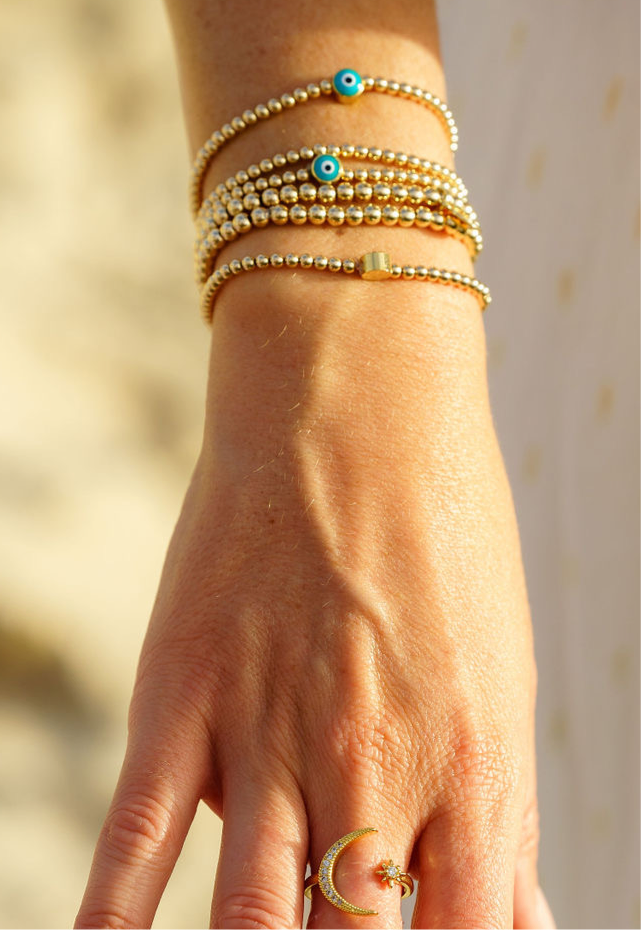 Gold Evil Eye Bracelet