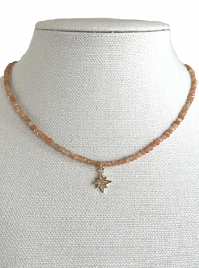 Sunstone Star Necklace
