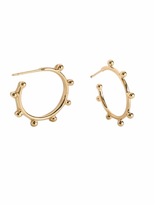 Gold Ball Hoops