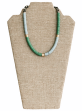 Load image into Gallery viewer, African Vinyl and Gold Necklace