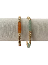 Load image into Gallery viewer, Gemstone and Gold Bracelets