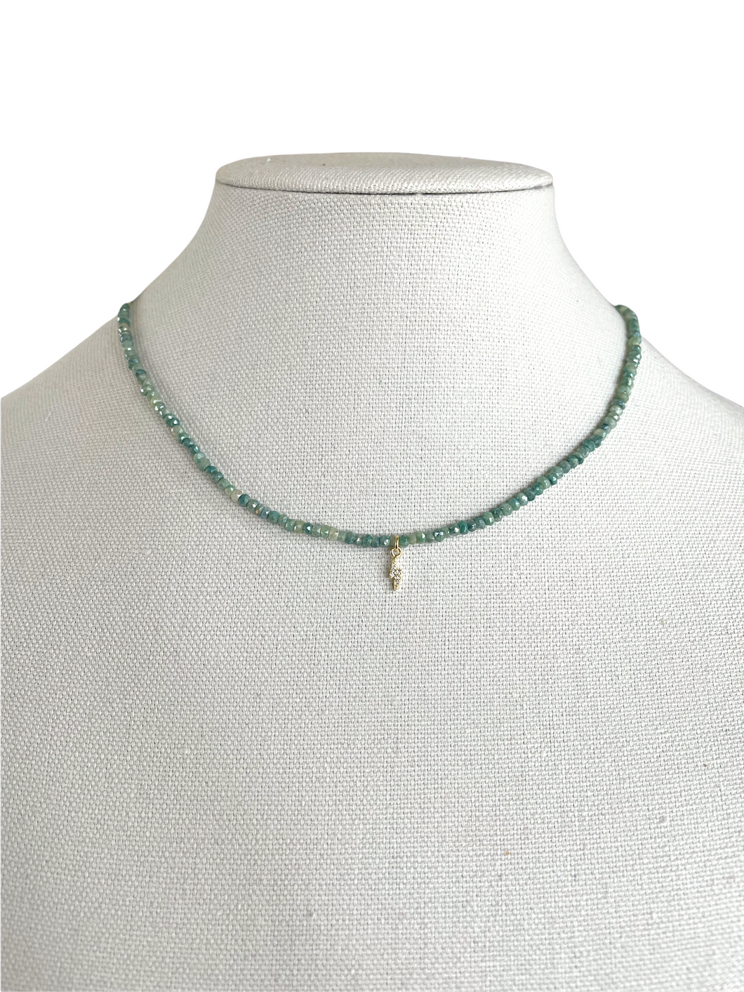 Mystic Green Natural Quartz Necklace